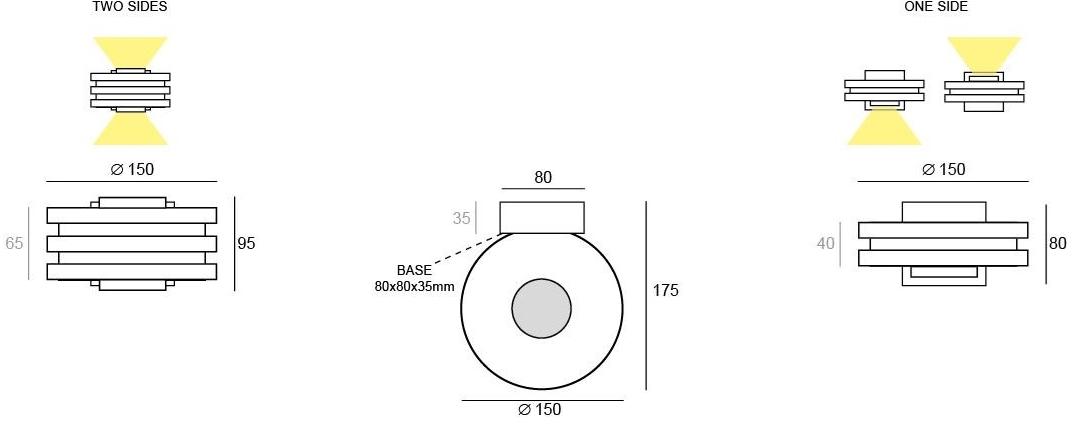 BEL-LIGHTING Светодиодный уличный настенный светильник прямого и отраженного света  7012  - Вид №2