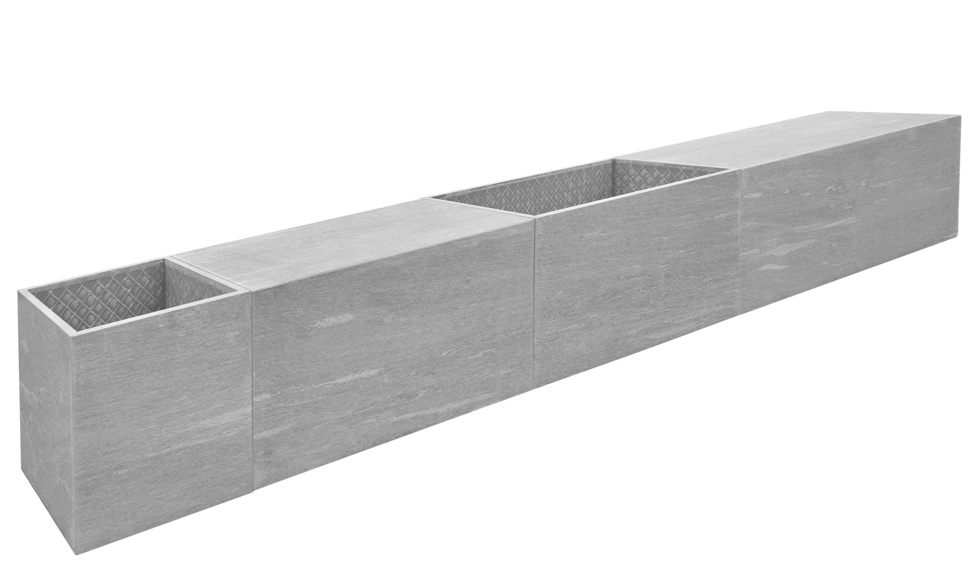 Спеченная каменная скамья со встроенной плантатором PIETRA SINTERIZZATA LONG ISLAND ARCH-00088520 - Вид №1