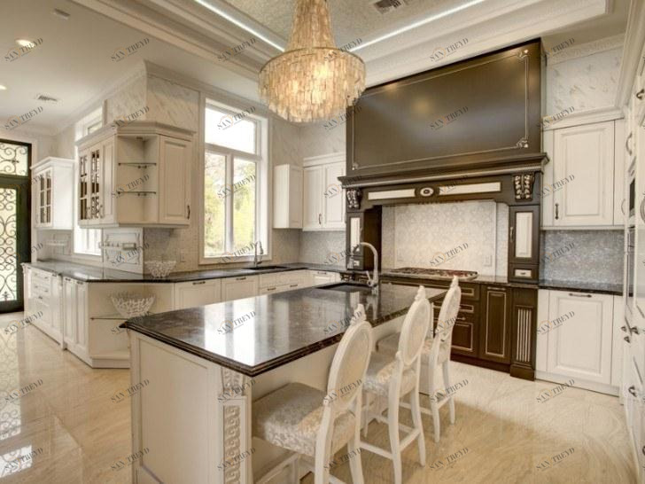 Martini Interiors Кухня из дерева с островом на заказ Tosca sun-id-1445644