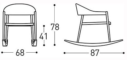 Varaschin Садовое кресло-качалка с подлокотниками Clever 229d - Вид №5