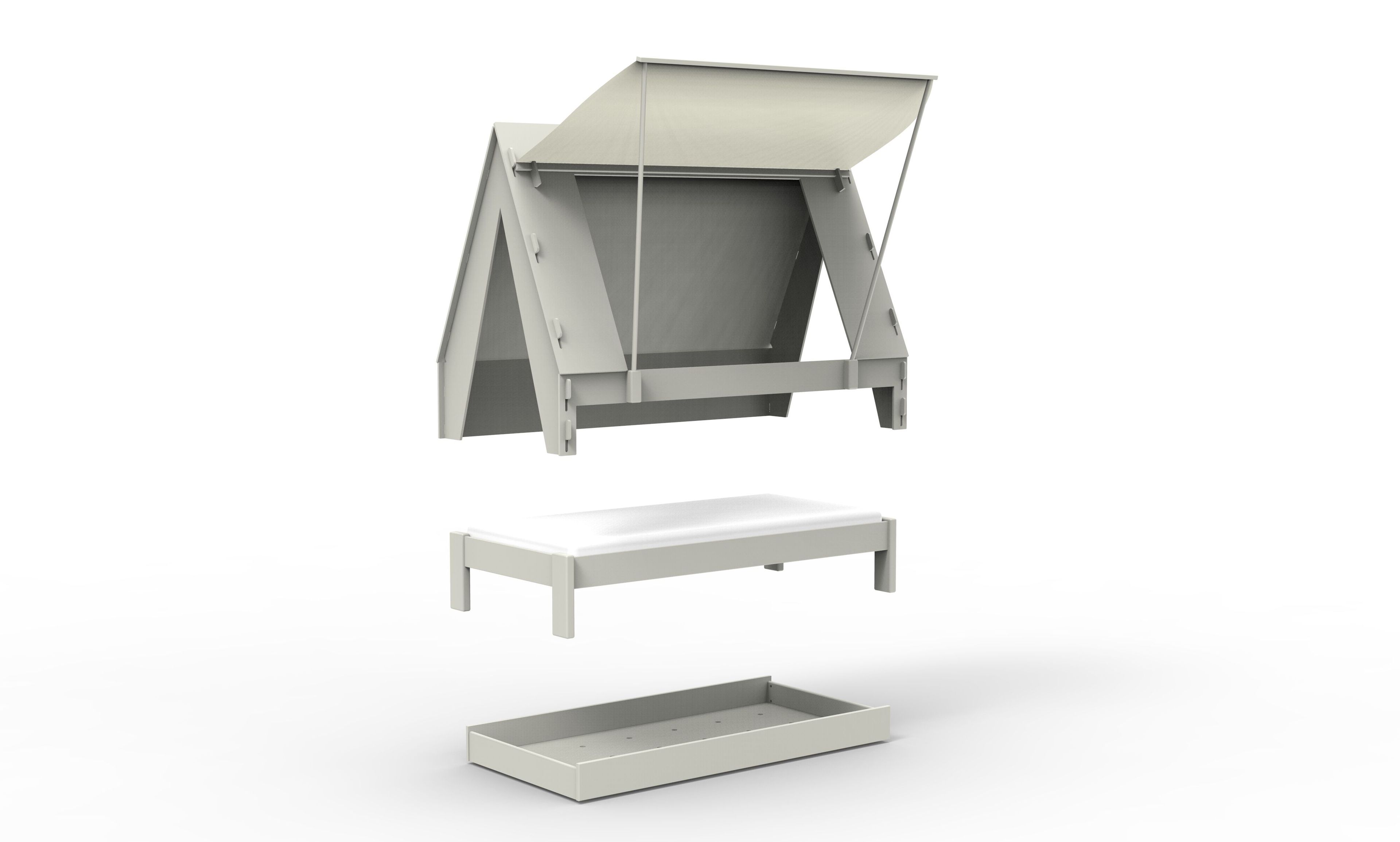 Кровать для занавесок из МДФ Mathy by Bols палатка ARCH-00063792 - Вид №33