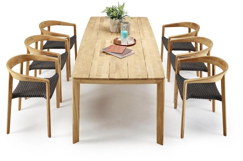 solpuri Прямоугольный обеденный стол из тика Lodge sun-id-1382559 - Вид №1