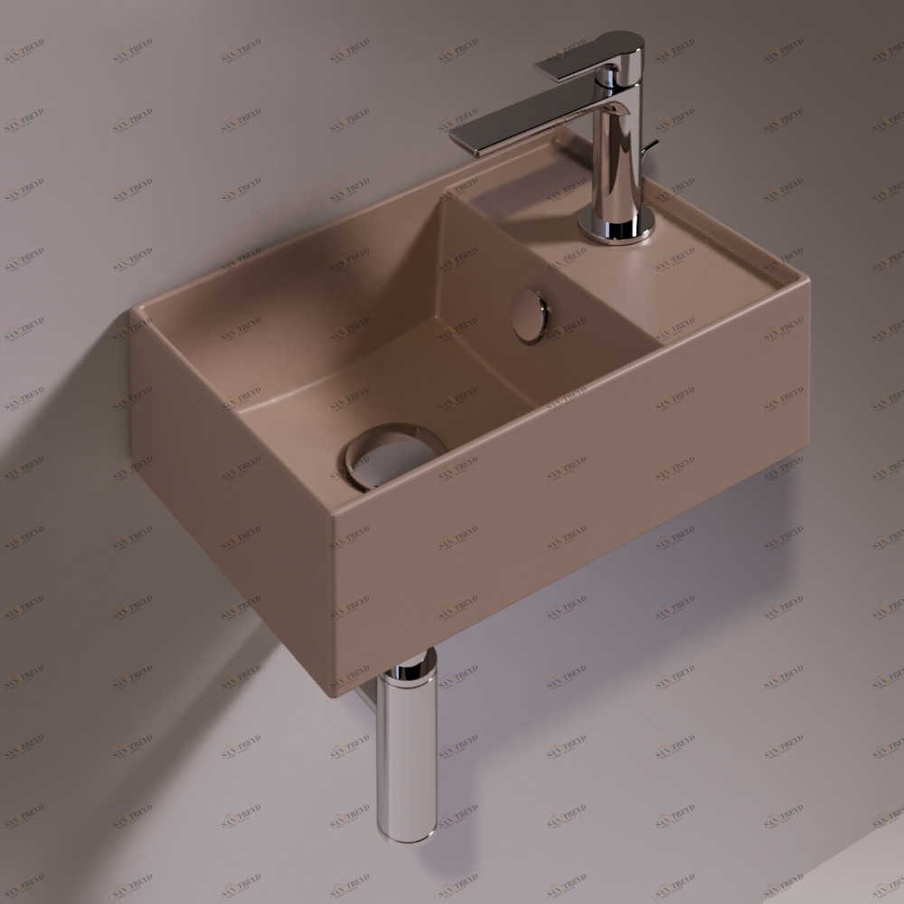 AG40MOKAMATT Подвесная раковина настенная прямоугольная Simas Agile