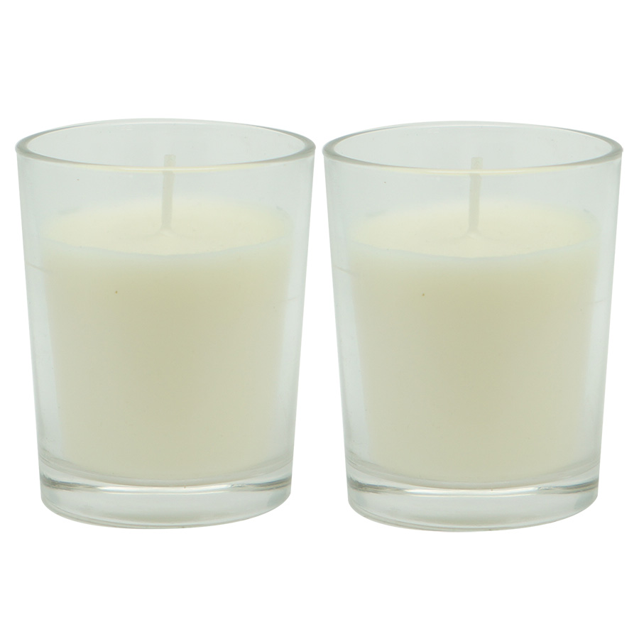 Свечи ароматические 2 штуки "Благоухание хлопка" AMBIENTAIR  00-3881037 Голубой  - Вид №1