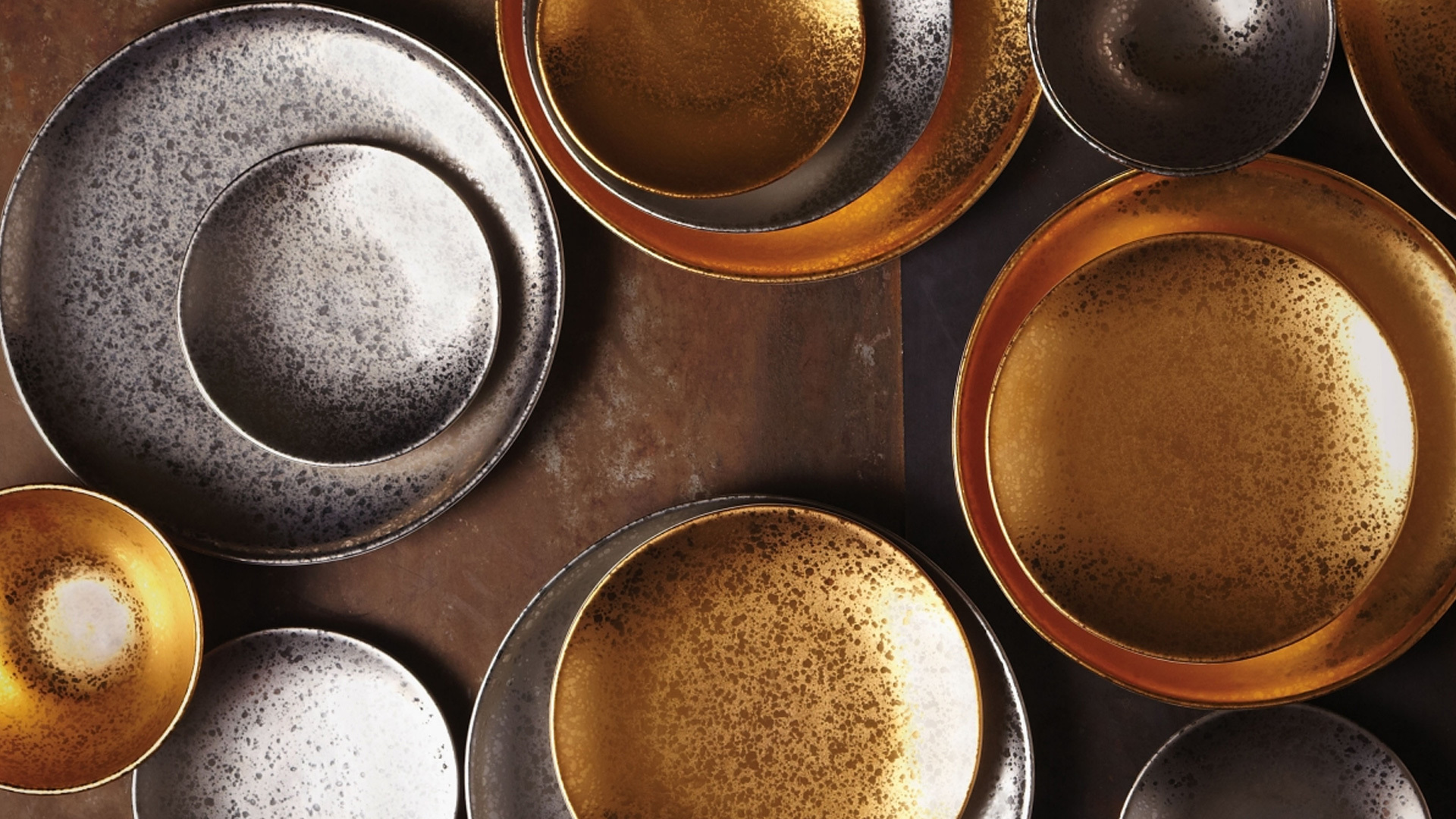 10583628 L’Objet Тарелка десертная 20см "Алхимия золотая" Фарфор  - Вид №2