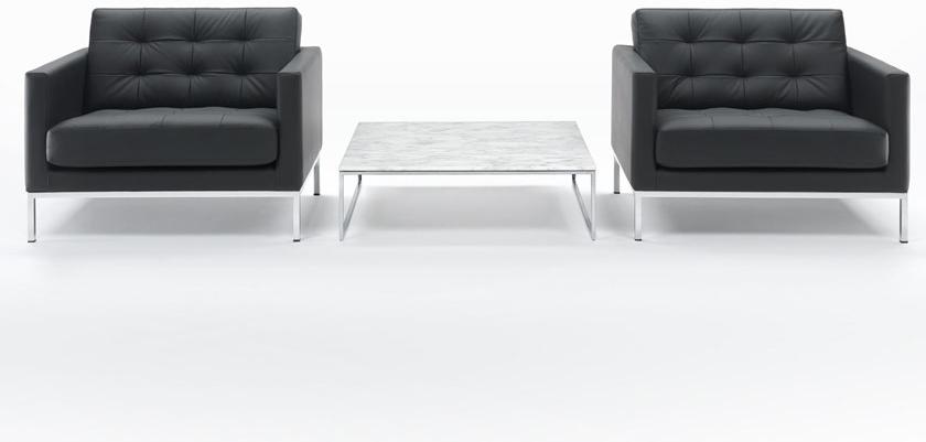 Marelli Стеганое кожаное кресло с подлокотниками Lewis sun-id-1498895 - Вид №1