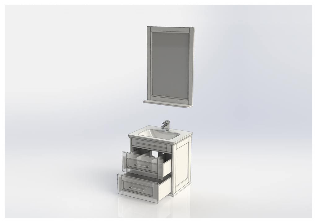 Мебель для ванной Aquanet Бостон 60 ясень 00212011 - Вид №9