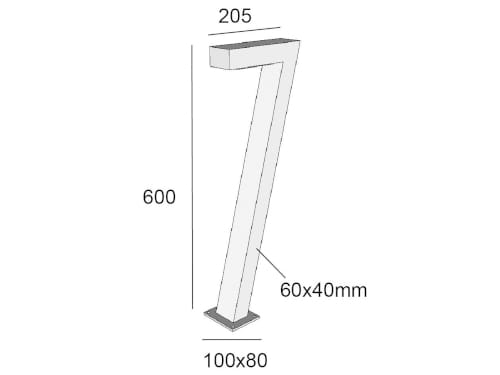 Алюминиевый светодиодный световой столб BEL-LIGHTING SEVEN ARCH-00074744 - Вид №5