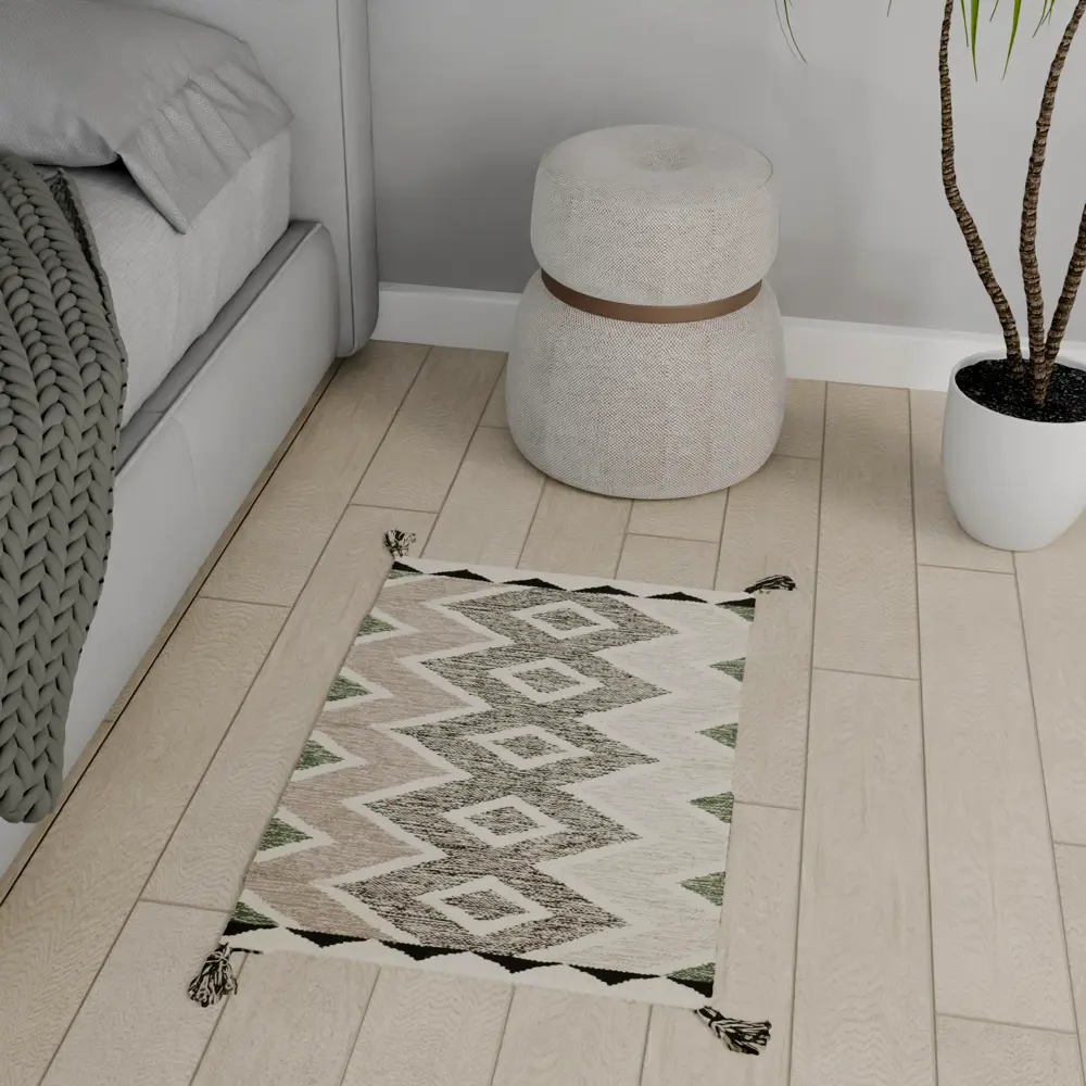 Коврик Inspire декоративный хлопок AIARI 60x90 см цвет зеленый 85077883 STLM-2202468 