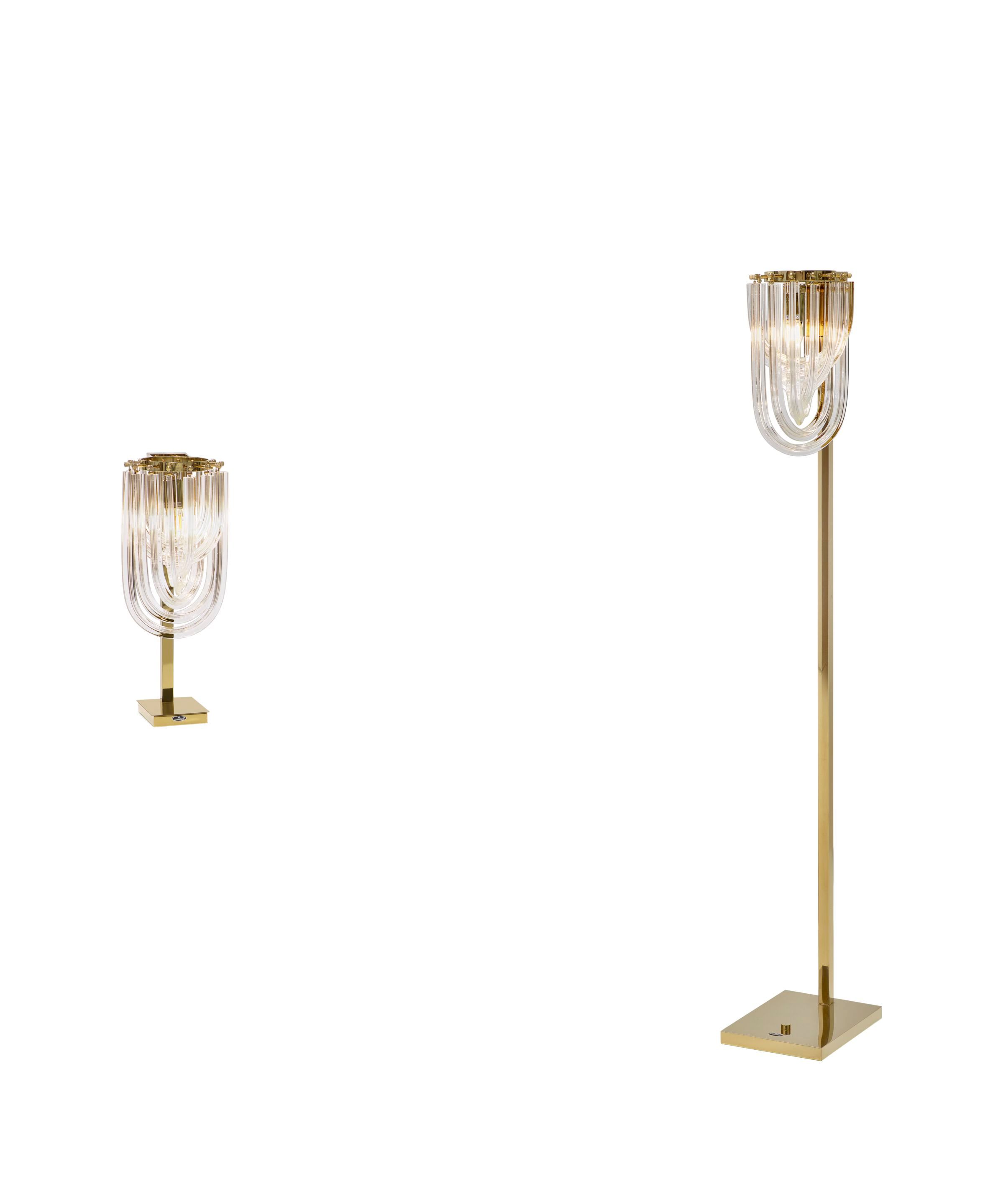 Настольная лампа из нержавеющей стали и стекла K-Lighting Анатоль ARCH-00072999 - Вид №1