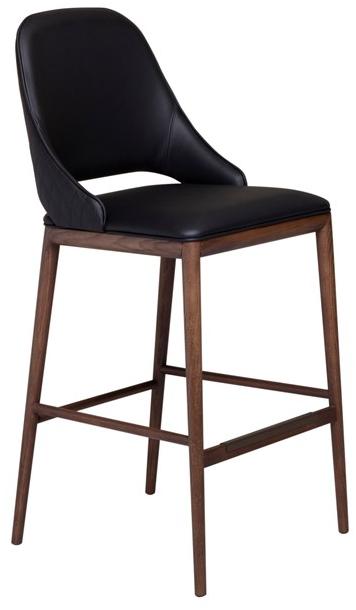 Tonin Casa Высокий табурет из кожи на основе ореха Malva sun-id-1469286 - Вид №1