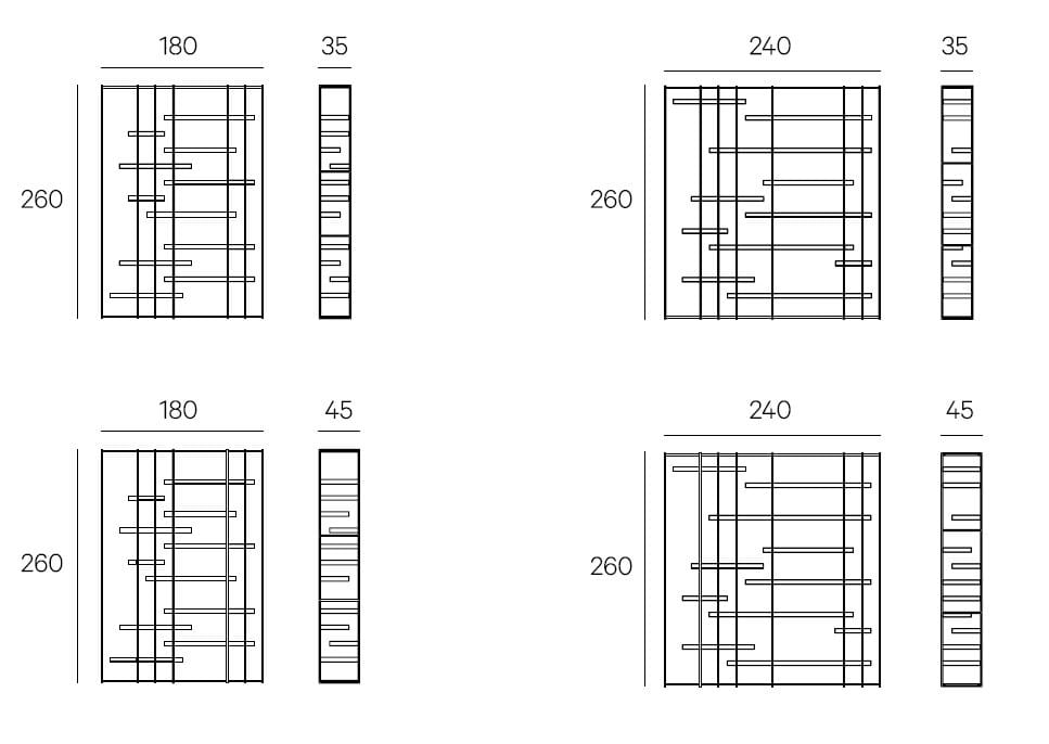 Металлический книжный шкаф с деревянными полками Henge Кейдж ARCH-00078640 - Вид №6