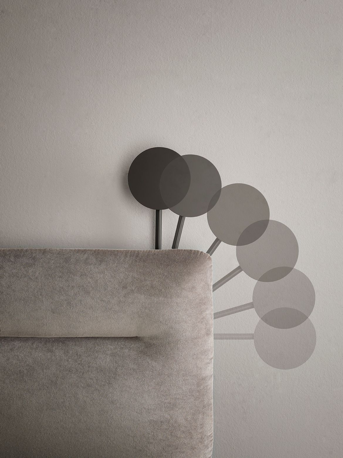 Тканевая кровать с мягким изголовьем Caccaro BISHAPE ARCH-00073272 - Вид №3