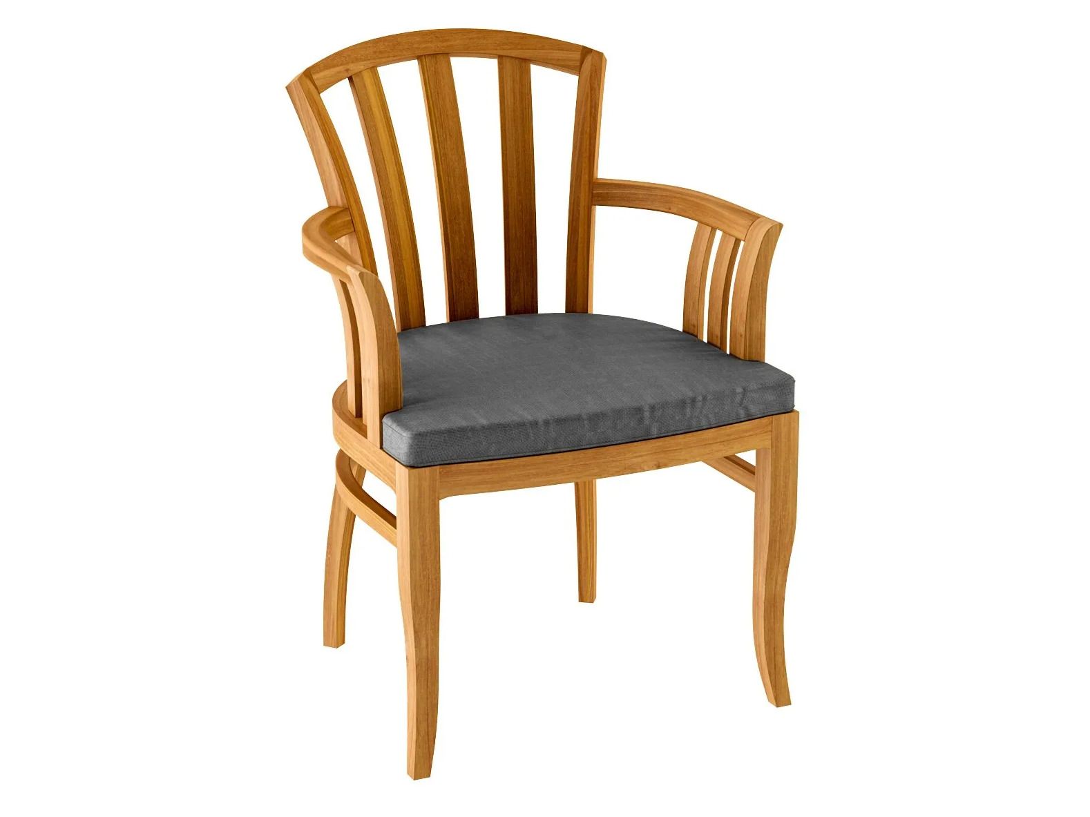 Садовый стул из тикового дерева Deco с подлокотниками ASTELLO Tournesol ARCH-00041595