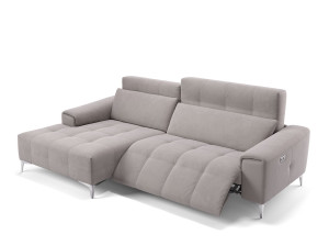 Тканевый диван с полуостровом