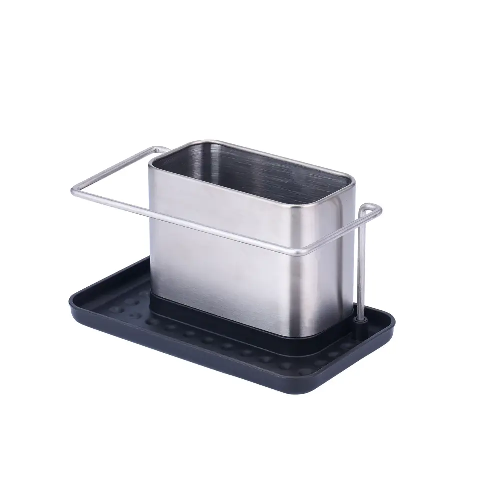 Органайзер для мойки 21.2x11.8x10.4 см нержавеющая сталь/пластик цвет черный DELINIA STLM-2054159