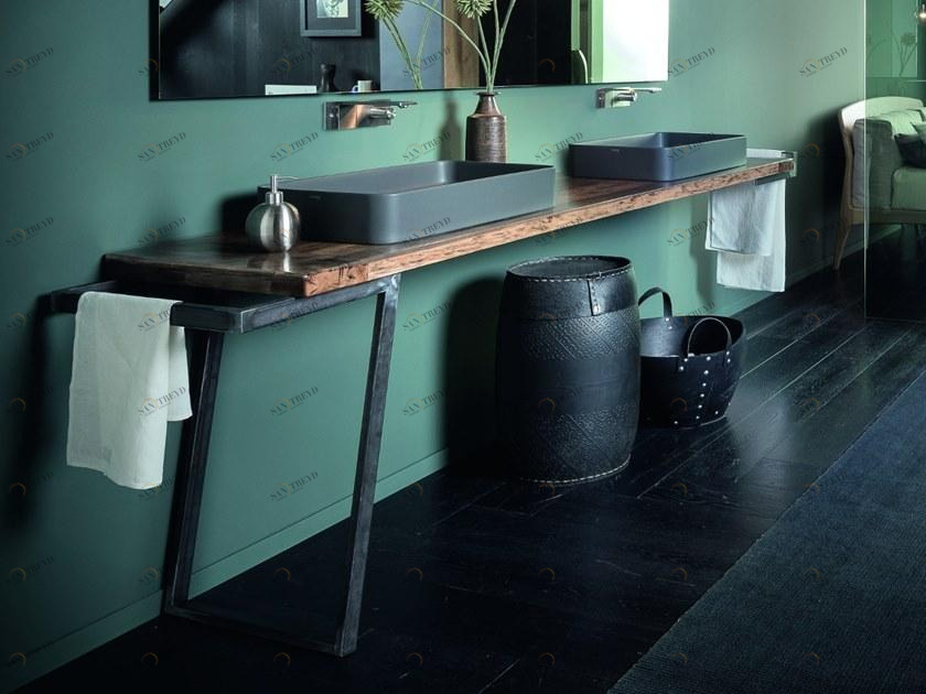 AltaCorte Столешница для умывальника из дуба Ecolab night Lb-zb7520