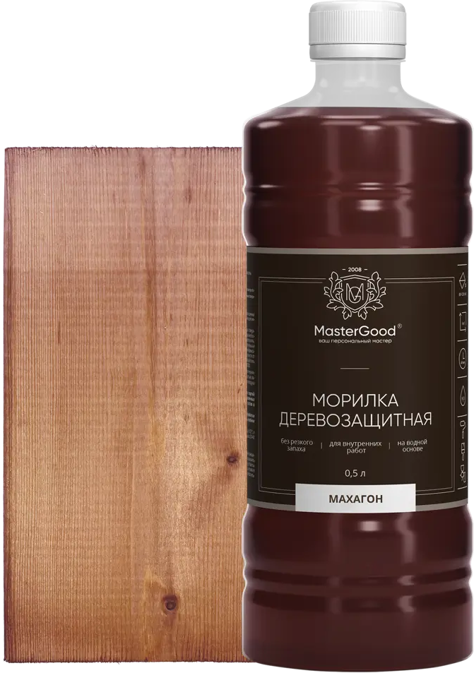 Морилка GOOD MASTER Махагон для дерева - благородное тонирование с защитой 88038576