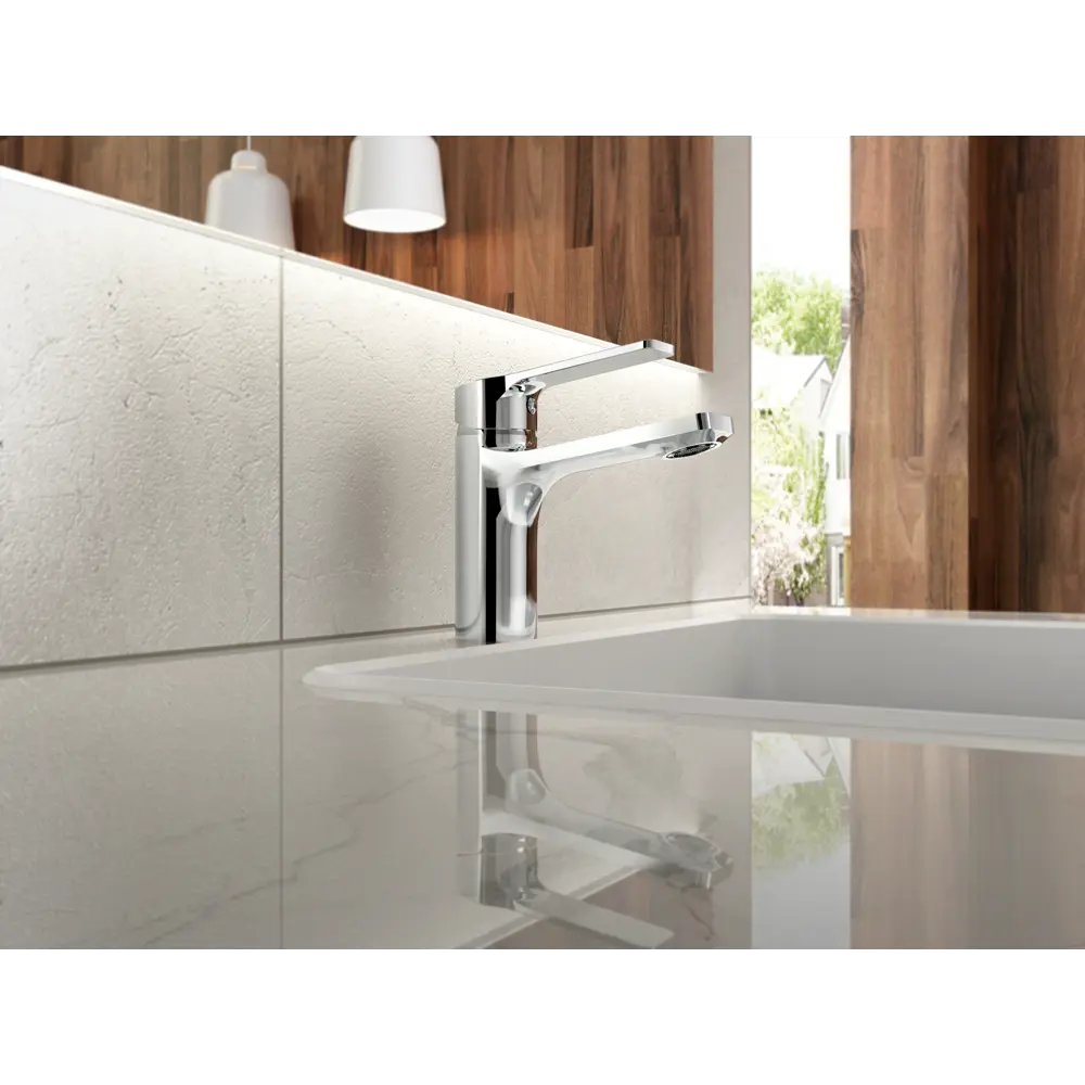 Смеситель для раковины Esko Kito однорычажный цвет хром STLM-2023736 - Вид №5