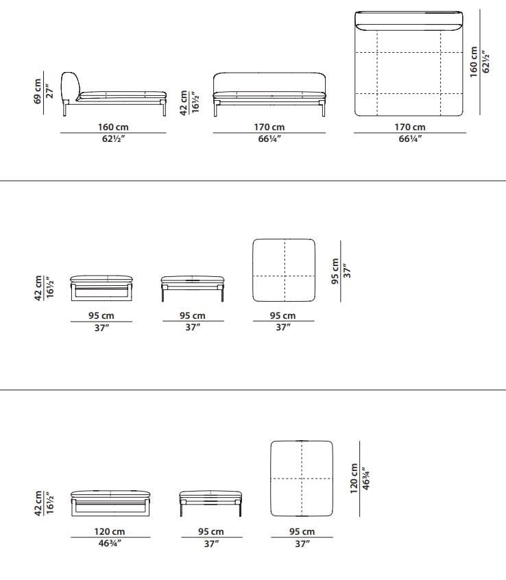Кожаный модульный угловой диван Baxter Виктор ARCH-00001054 - Вид №11