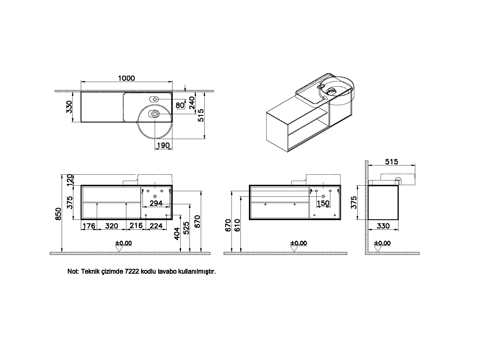 62419 Раковина Vitraglobal Voyage - Вид №1