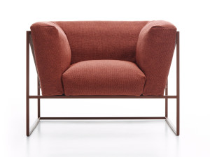 Тканевое садовое кресло с подлокотниками