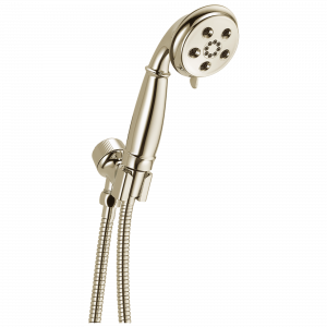 54433-PN-PK H2Okinetic® Ручной душ с креплением для душа с 3 настройками Delta Faucet Universal Showering Полированный никель