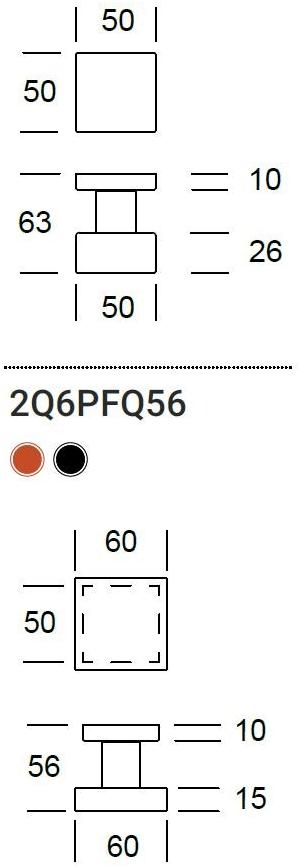 Reguitti Дверная ручка из нержавеющей стали Qubo A2q0pfq56** - Вид №2