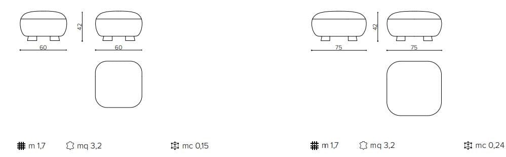 Квадратный пуф True Design Кодекс ARCH-00079772 - Вид №18