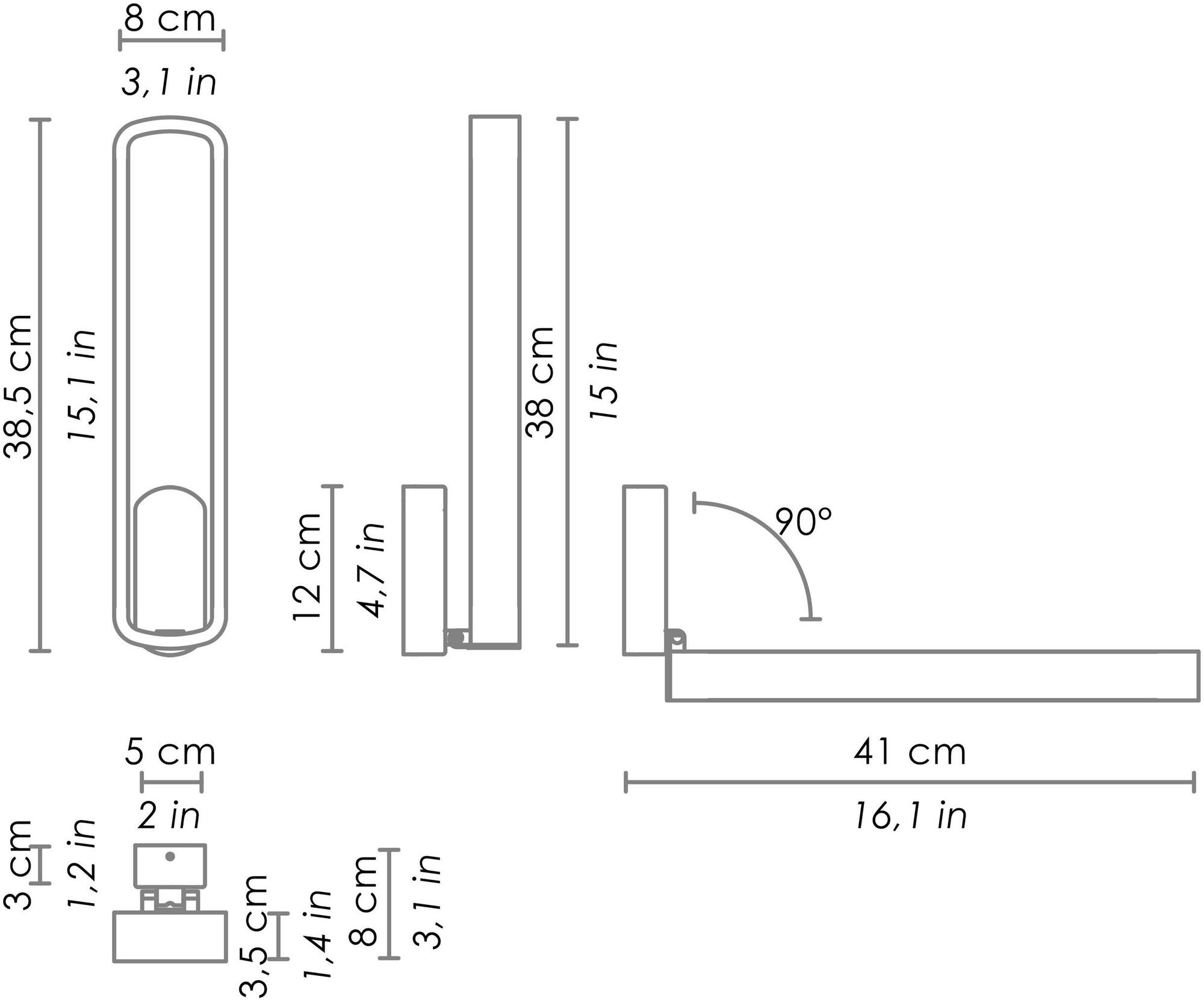 AiLati Регулируемый светодиодный настенный светильник Stripe sun-id-1507553 - Вид №6