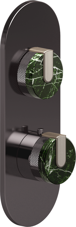 E-8026-R2MGE0-L1BNi-OX-T Планка M-Series с 2 ручками - Внешняя часть GRAFF MOD+