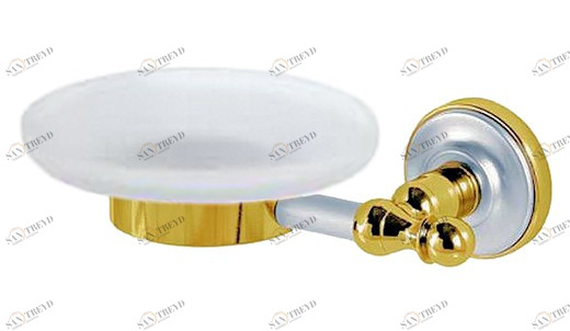 Мыльница MIGLIORE Mirella ML.MRL-M061.CRDO - хром/золото 