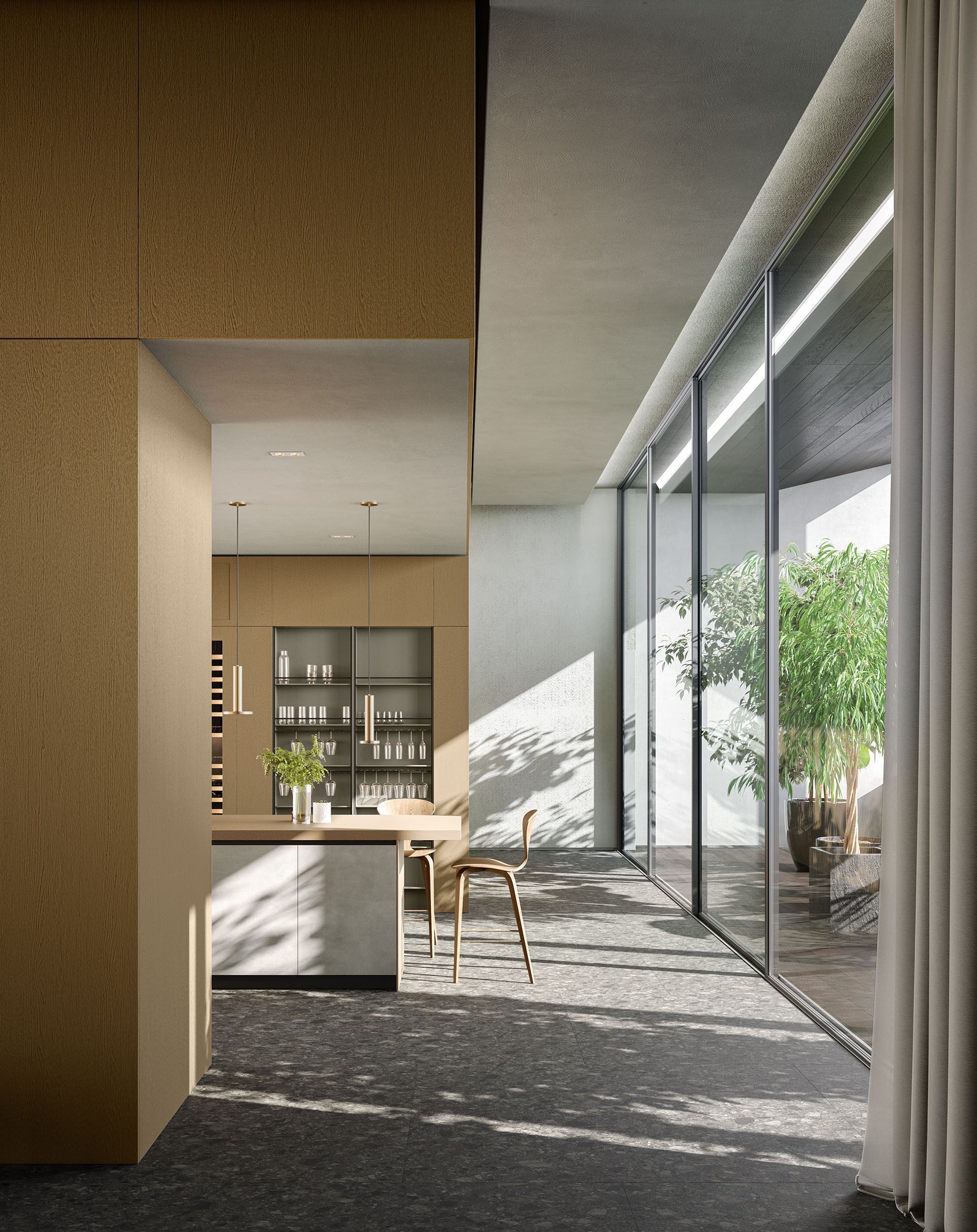 Кухня с островом Copatlife Life Projects ARCH-00043220 - Вид №4