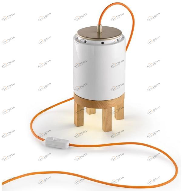 FERROLUCE Настольная керамическая лампа отраженного света Mateca C992