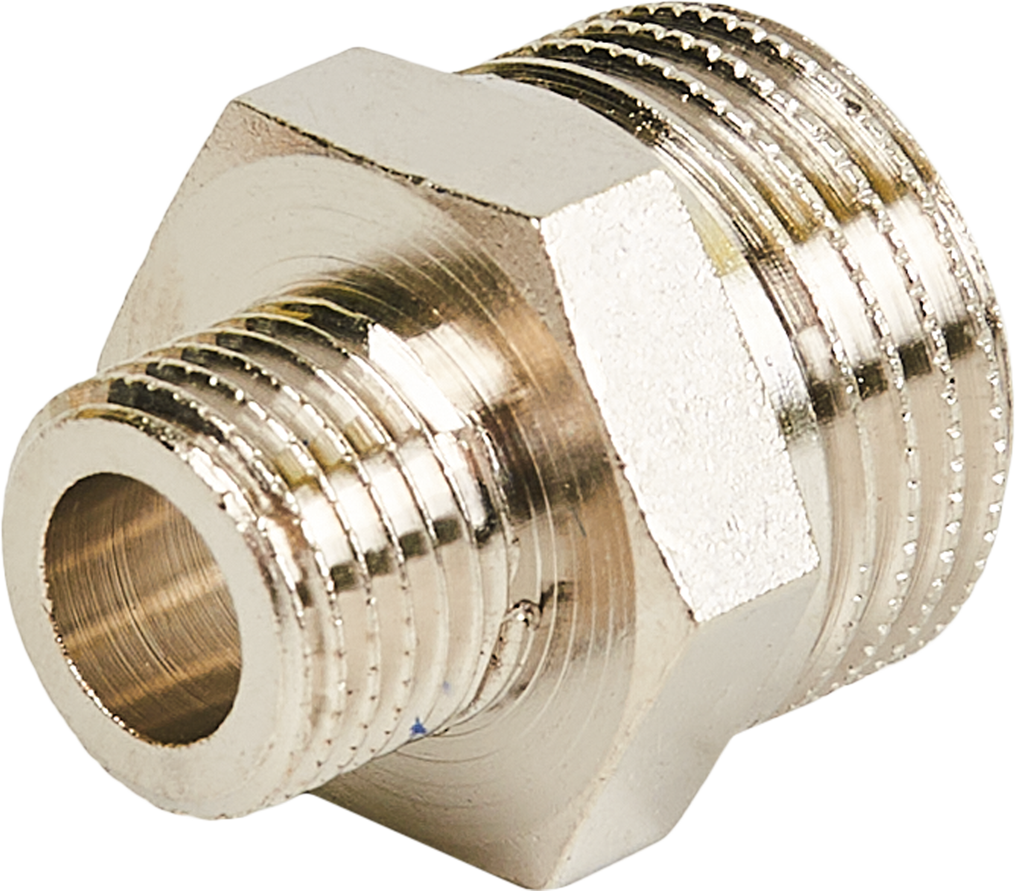 Ниппель STOUT 1/2"x1/4" никелированная латунь для водопровода 83671406