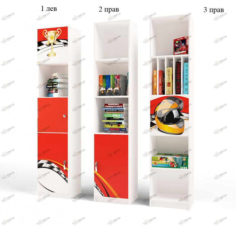 Стеллаж ABC-KING 03 La-Man красный 4631147960368