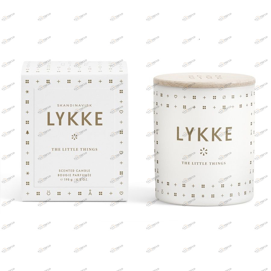 Свеча ароматическая LYKKE с крышкой, 190 г S K A N D I N A V I S K SK1119
