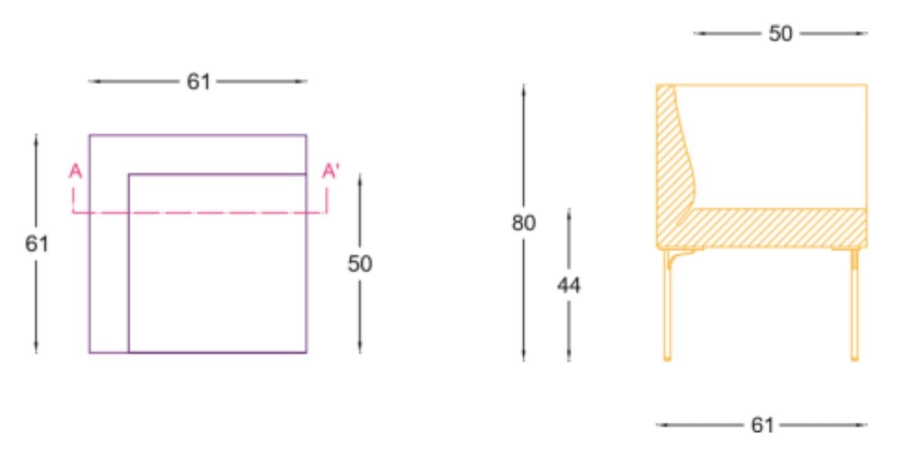 Тканевое угловое кресло SITIA Laguna ARCH-00023966 - Вид №6