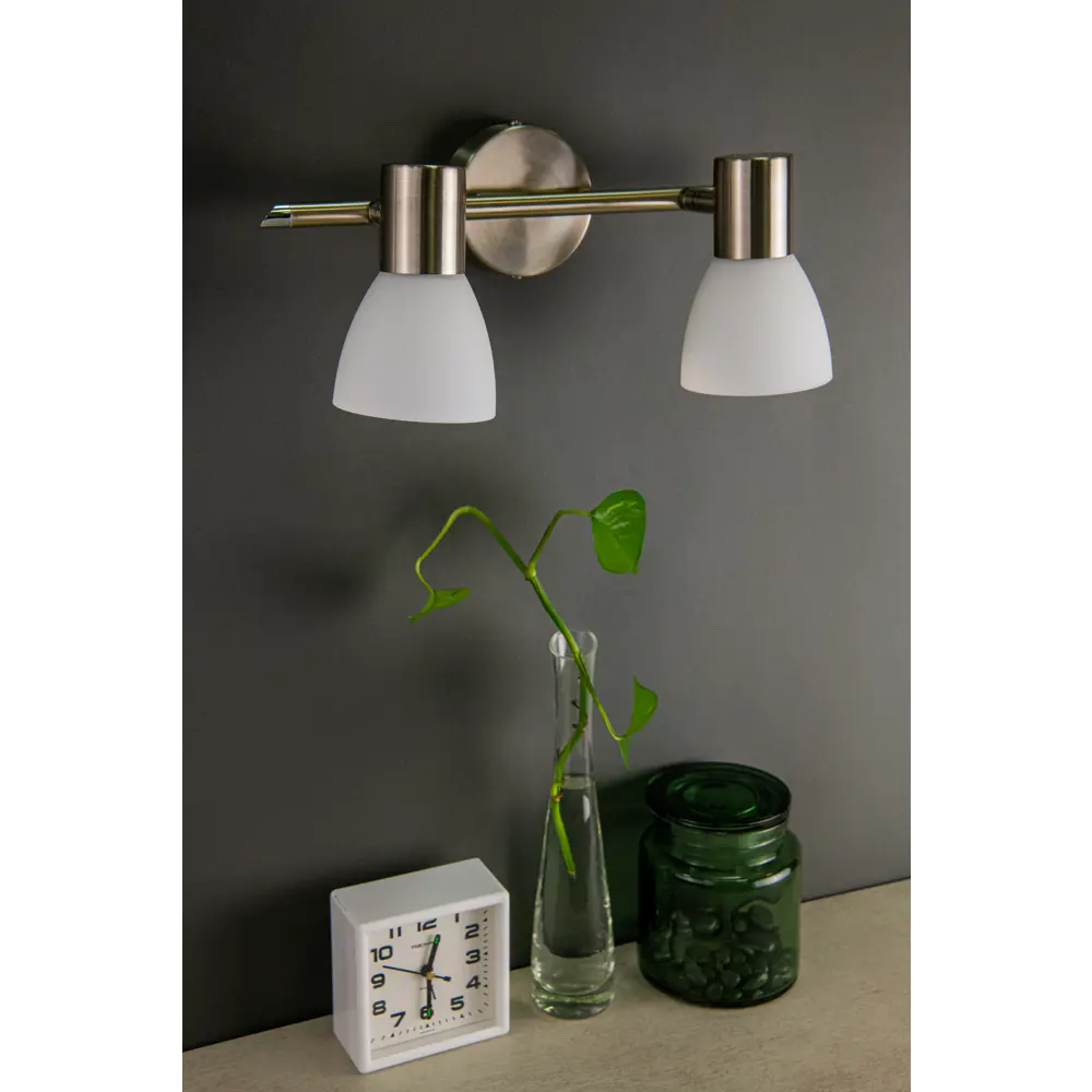 INSPIRE City — поворотный спот с двумя плафонами в стиле никель 82389952 STLM-0026207 - Вид №6