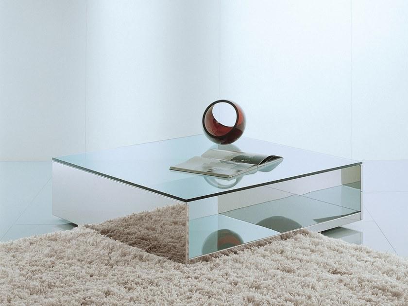 ACERBIS Квадратный журнальный столик из нержавеющей стали и хрусталя sun-id-1407944 - Вид №3