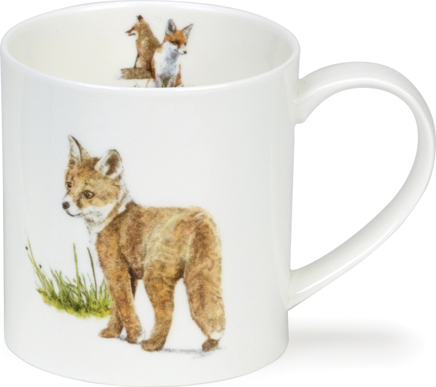 10620775 Dunoon Кружка Dunoon "Любопытный лисёнок.Оркни" 350мл Фарфор костяной 