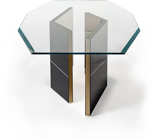 Reflex Восьмиугольный стол из особо прозрачного или окрашенного стекла Cubitum sun-id-1451209 - Вид №1