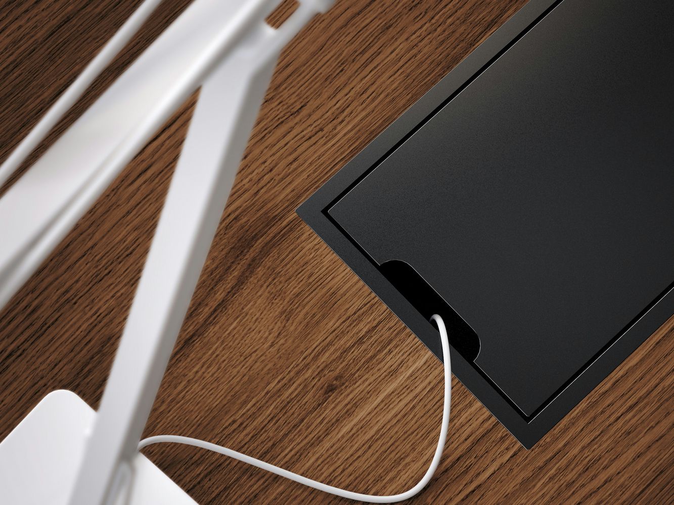 Прямоугольный рабочий стол с системой люверсов FANTONI MultipliCeo ARCH-00053625 - Вид №3