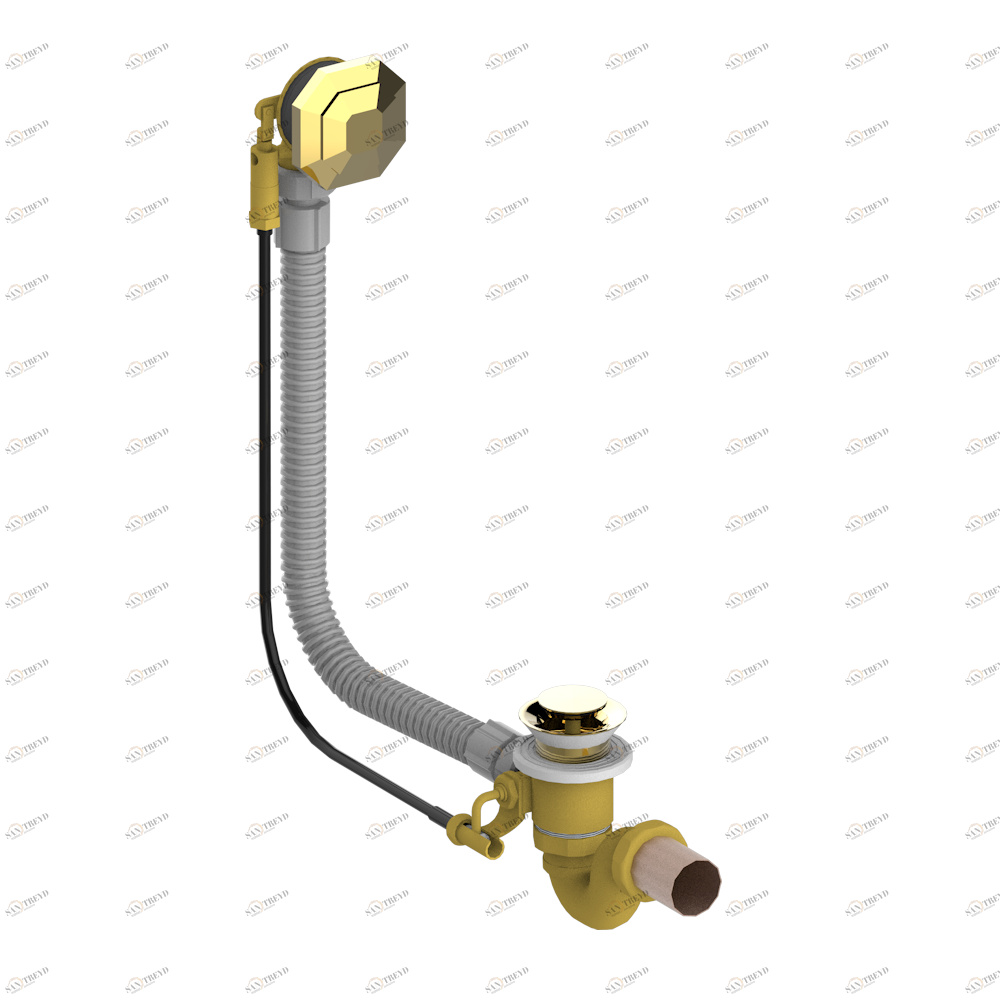 A59-300 Перелив для ванны - модель THG Thg-paris Tradition cristal Золото A59-300 CAT.F