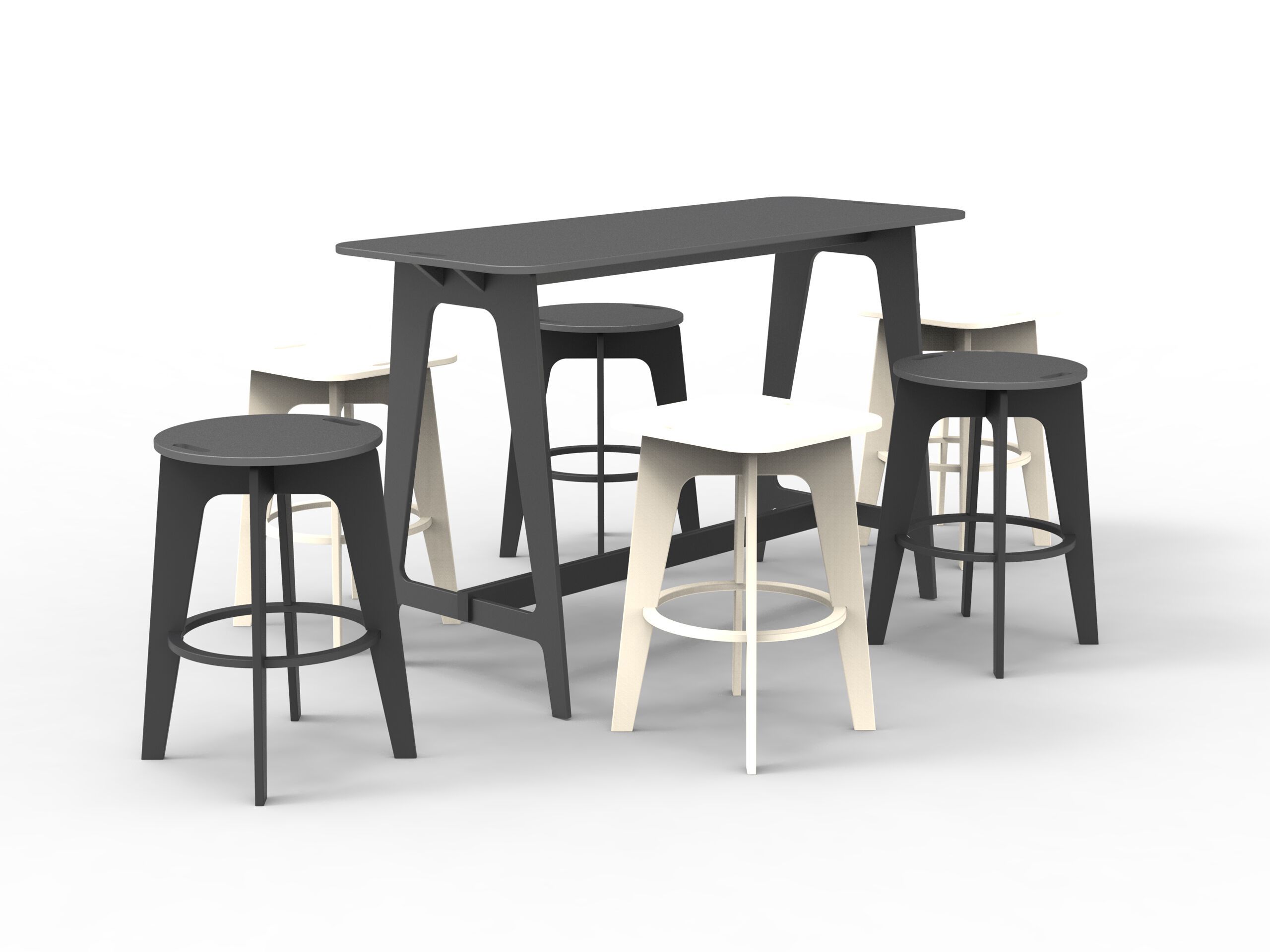 Высокий прямоугольный стол для общественных мест из полиэтилена Donye Beat ARCH-00042724 - Вид №7