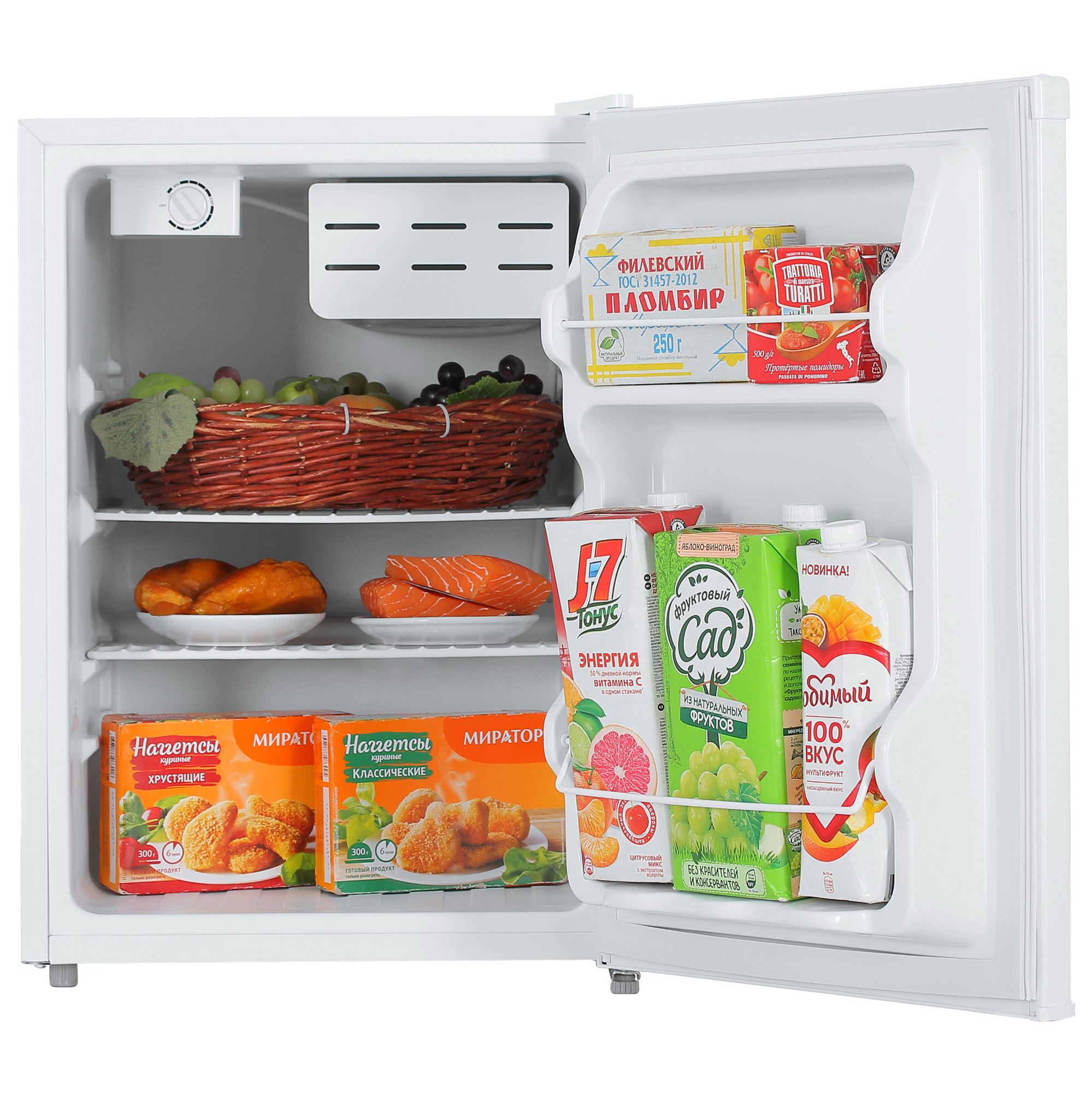 1375663 Холодильник компактный   KRAFT BC(W)-75 белый STDN-0036784 - Вид №5