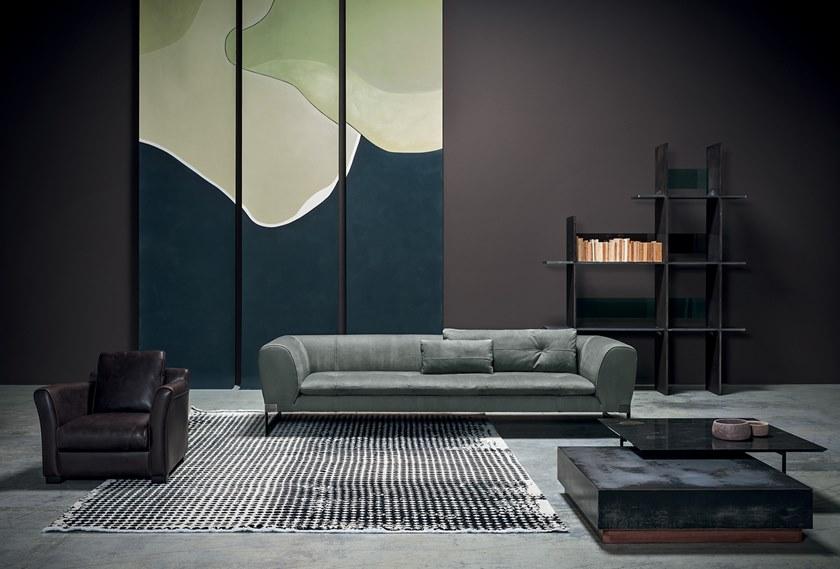 BAXTER Секционный угловой диван в коже Viktor sun-id-1479275 - Вид №11