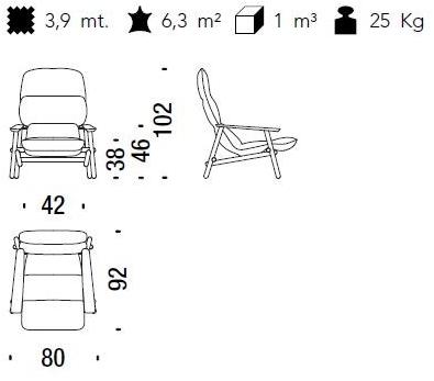 Moroso Кресло с подлокотниками Lilo sun-id-1495298 - Вид №20
