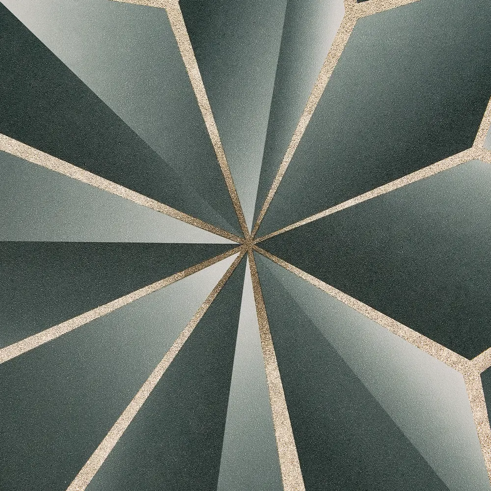 Обои флизелиновые Ateliero Kaleidos зеленые 1.06 м AT88187-05 89265983 STLM-2139646 Kaleidoscope - Вид №1