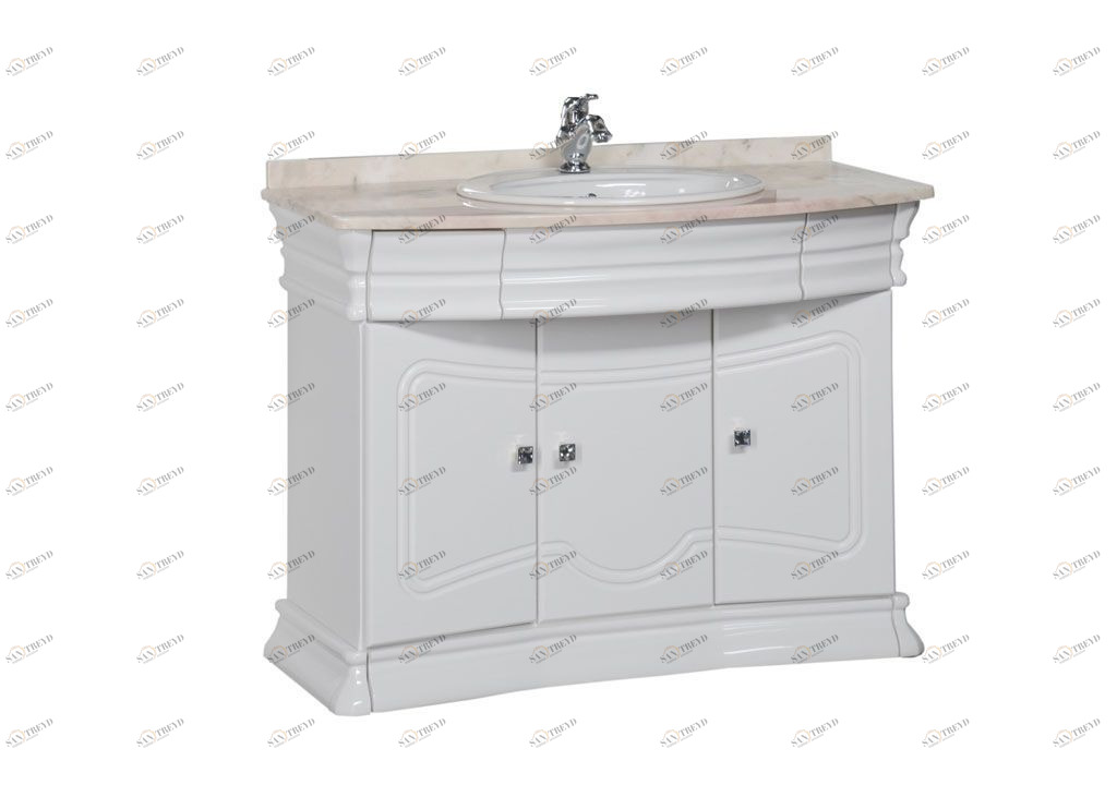 Тумба с раковиной Aquanet Греция 110 белый (бежевый) 001715450016823900172481